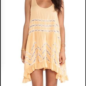 Tangerine slip dress